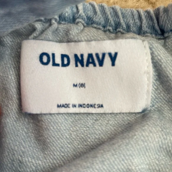 Old Navy Light Blue Button-Up Denim Romper - Picture 4 of 5